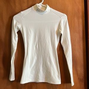 Under armor White/Cream Turtleneck Longsleeved Compression Top
